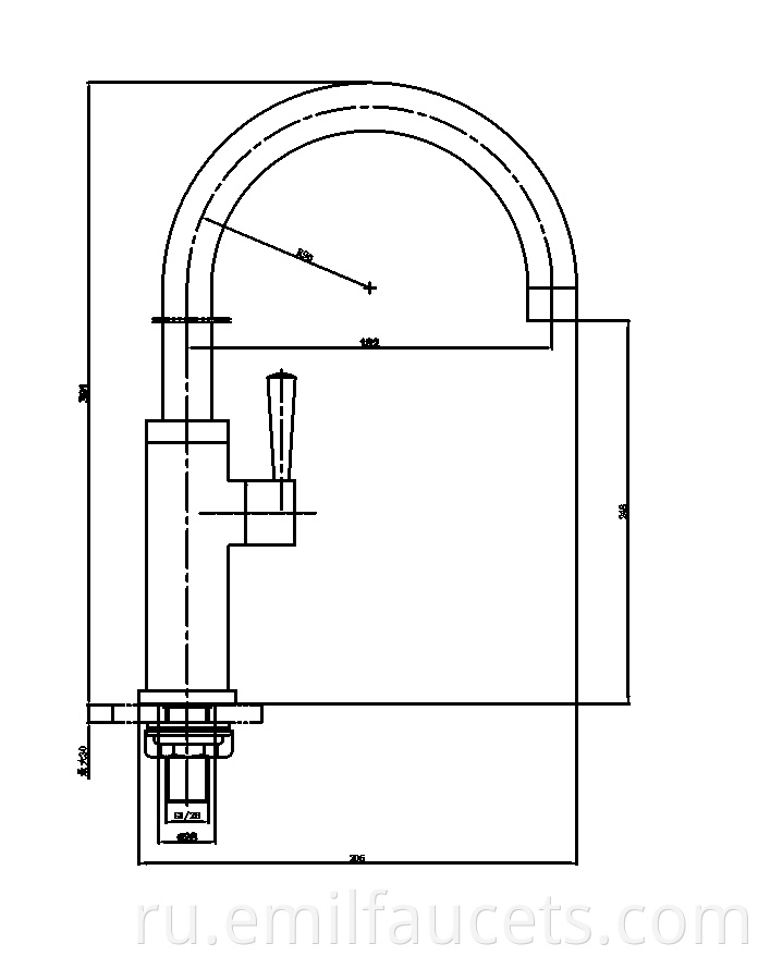 single handle time delay faucet